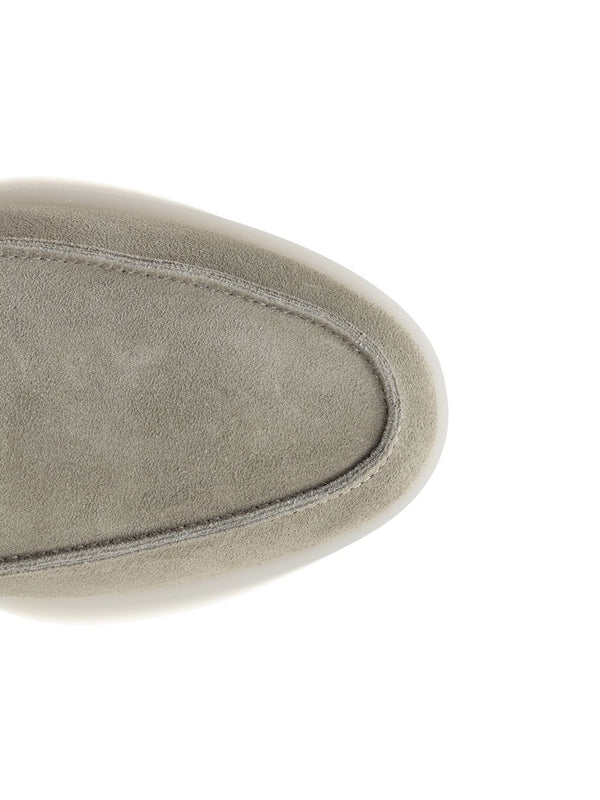 Rubber Sole Suede Loafers - Image 4