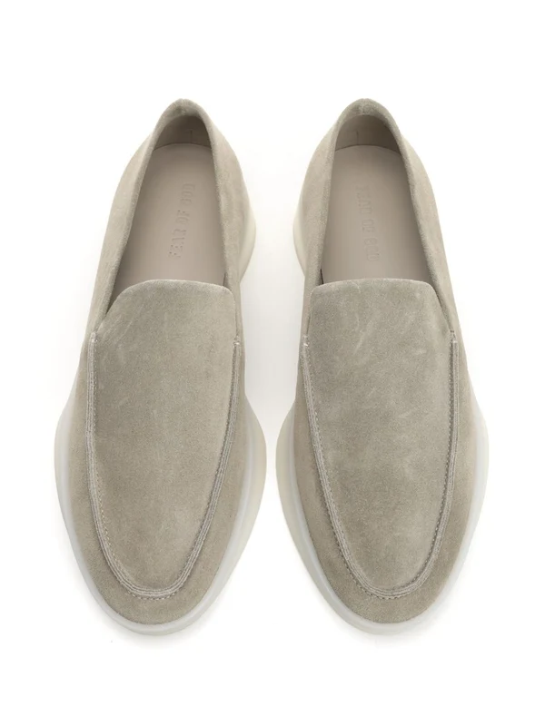 Rubber Sole Suede Loafers - Image 5
