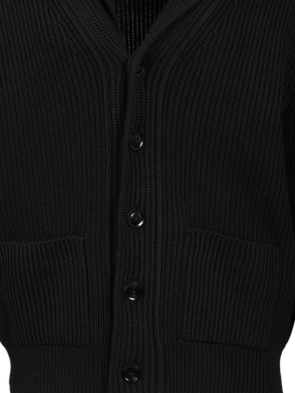 Shawl Collar Silk Wool Cardigan - Image 5
