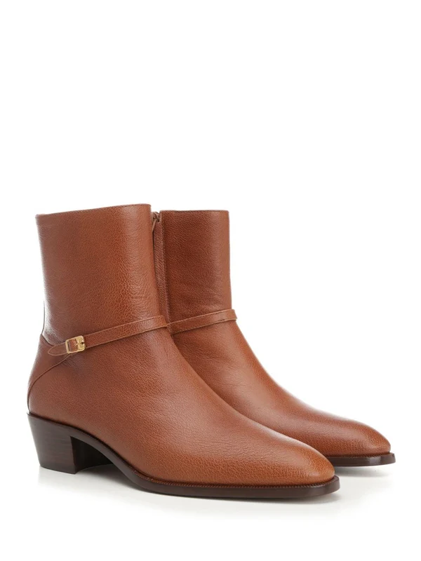 Pat Leather Ankle Boots - Image 2
