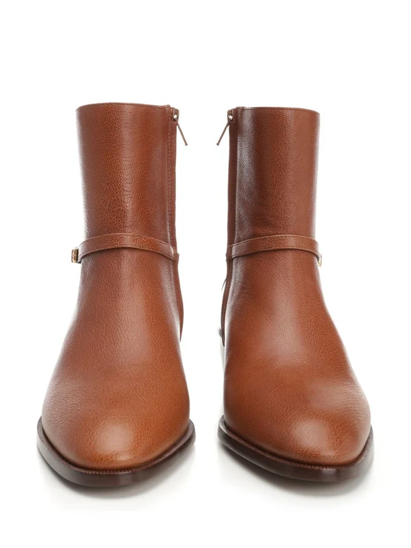 Pat Leather Ankle Boots - Image 5