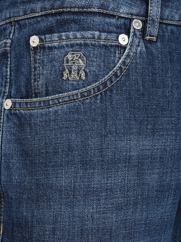 Leisure Fit Denim Pants - Image 4
