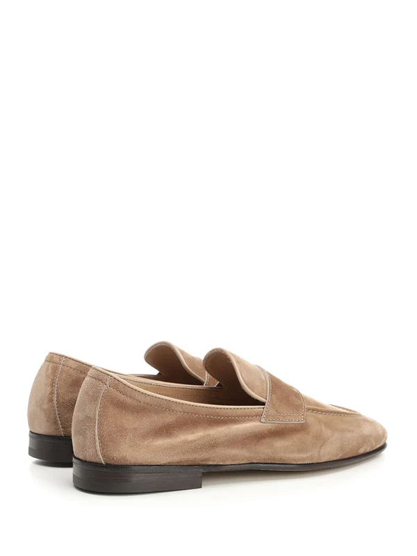 Beige Suede Loafers - Image 3