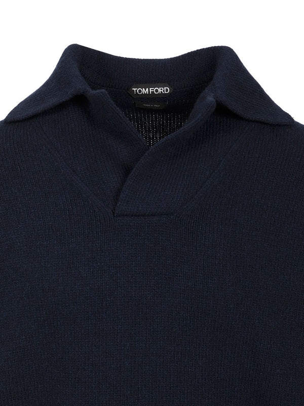 Cashmere Wool Polo Shirt - Image 4