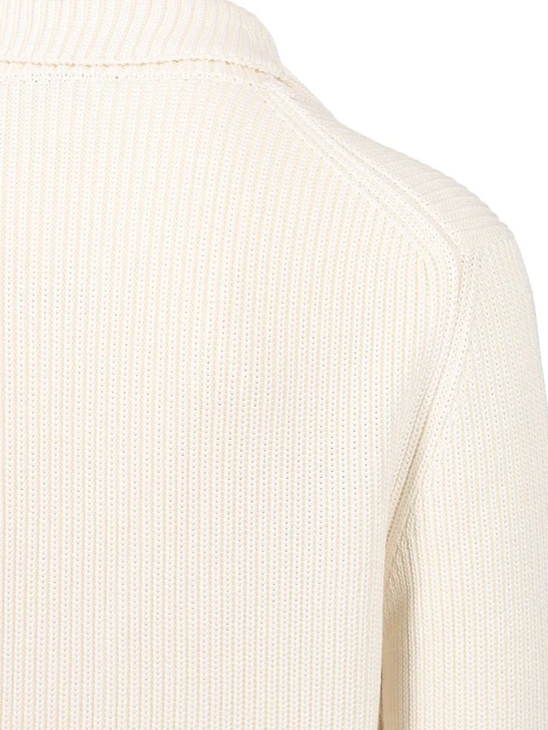 Shawl Collar Silk Wool Cardigan - Image 5