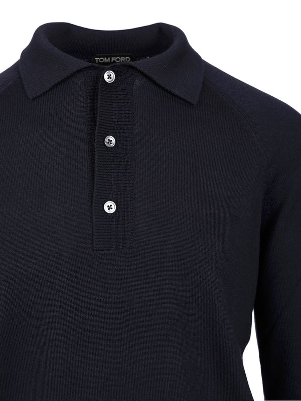 Wool Silk Polo Shirt - Image 3