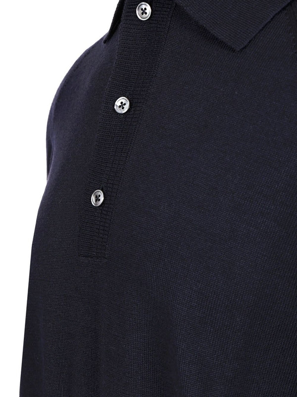 Wool Silk Polo Shirt - Image 4