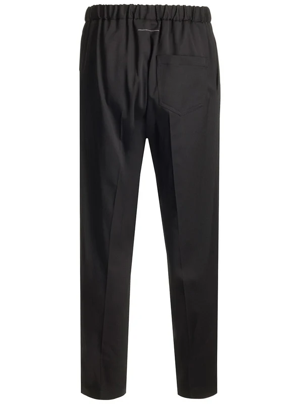 Wool Crepe Banding Trousers - Image 2