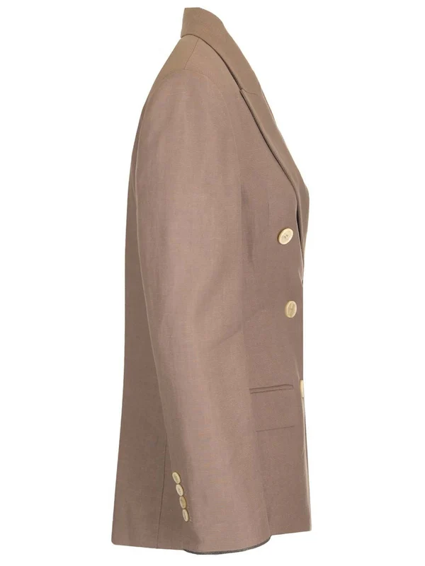 Double Linen Twill Tailored Jacket - Image 3