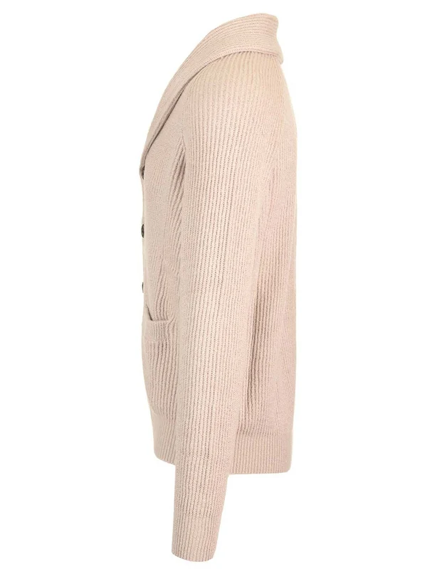 English Ribbed Cotton Cardigan - Image 3