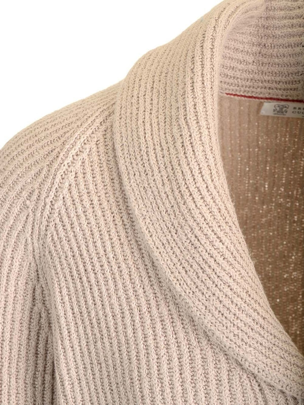 English Ribbed Cotton Cardigan - Image 5