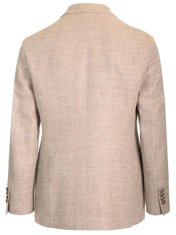 Double Linen Cotton Tailored Jacket - Image 2