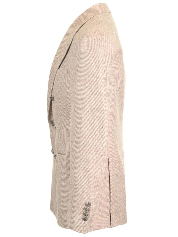 Double Linen Cotton Tailored Jacket - Image 3
