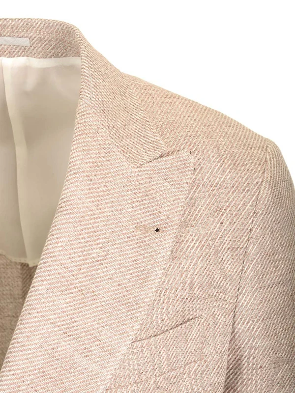 Double Linen Cotton Tailored Jacket - Image 7