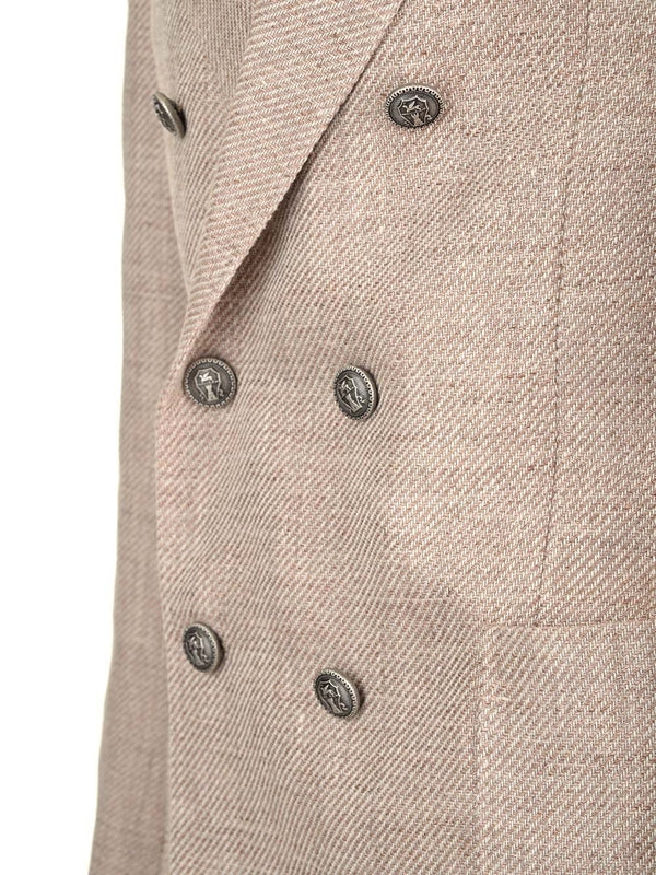 Double Linen Cotton Tailored Jacket - Image 8