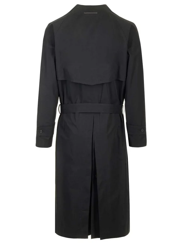 Sleeve Logo Belted Wool Coat - Image 2