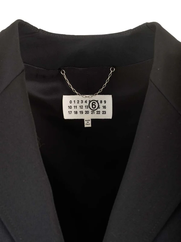 Sleeve Logo Belted Wool Coat - Image 4