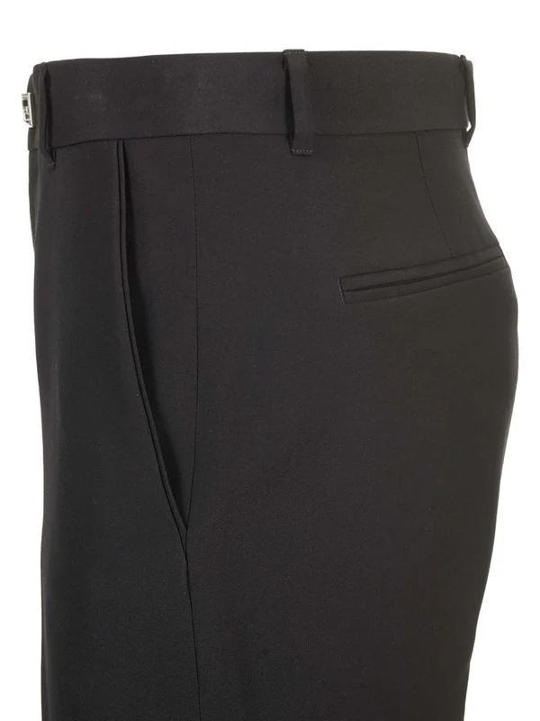 Slim Fit Wool Tailored Pants - Image 5