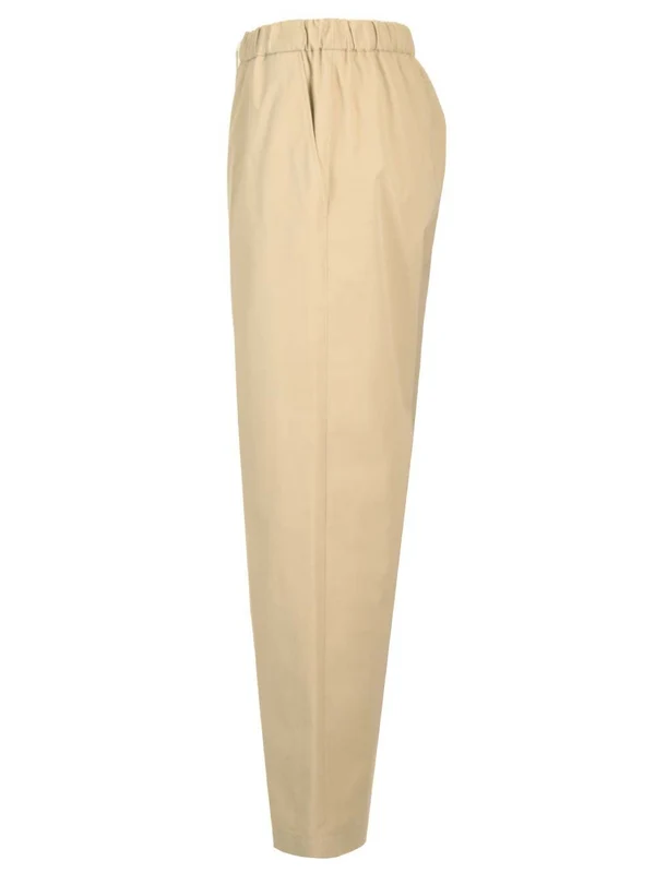 Drawstring Cotton Trousers - Image 3
