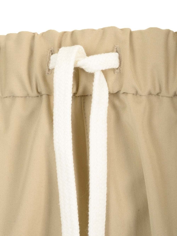 Drawstring Cotton Trousers - Image 4