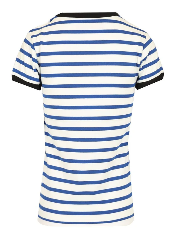 Embroidered Logo Stripe Short-sleeve T-shirt - Image 2