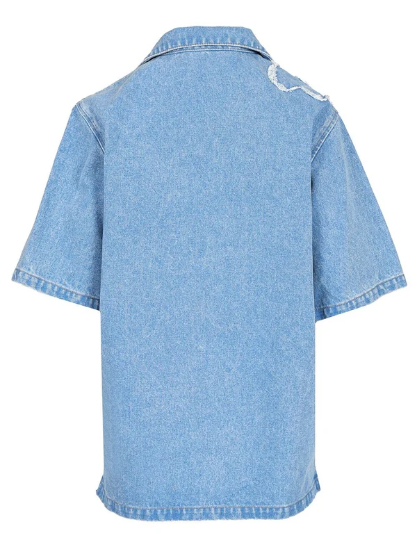 Denim Short-sleeve Shirt - Image 2