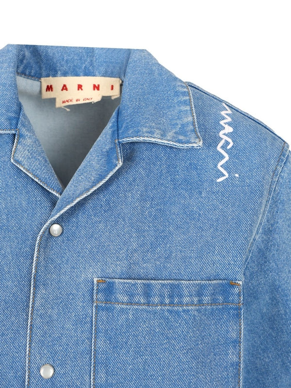 Denim Short-sleeve Shirt - Image 3