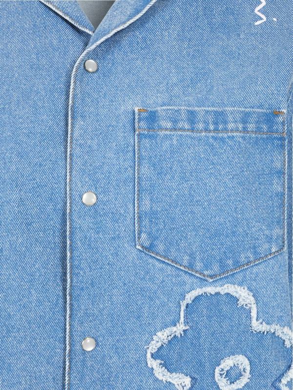 Denim Short-sleeve Shirt - Image 4