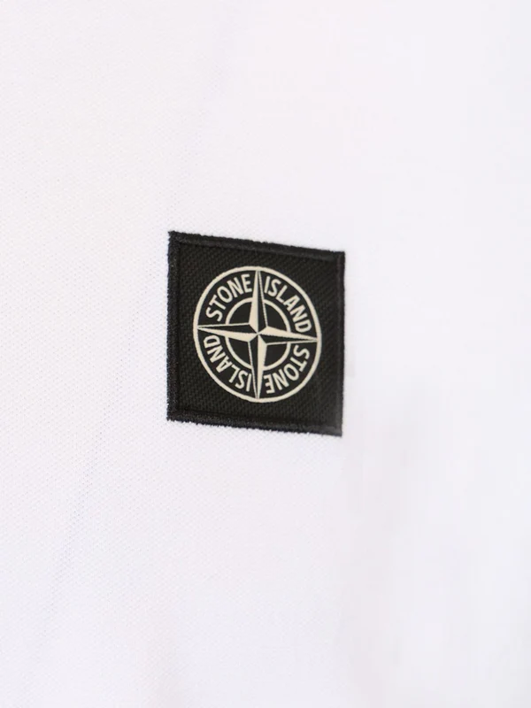 Logo Patch Cotton Polo Shirt - Image 3