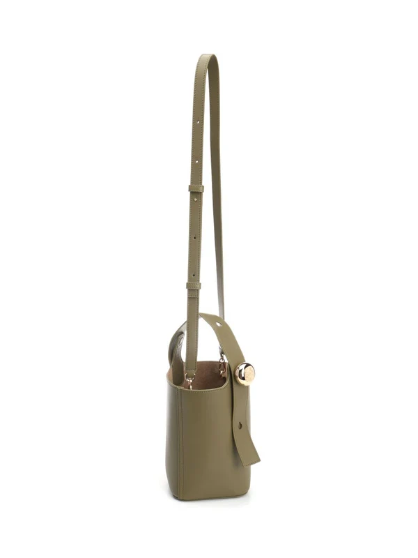 Pebble Mini Leather Bucket Bag - Image 2