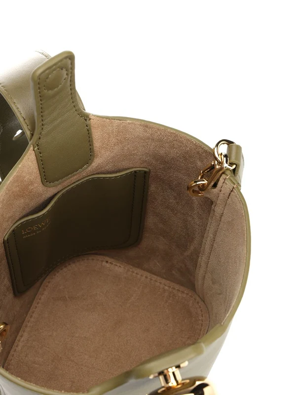Pebble Mini Leather Bucket Bag - Image 4