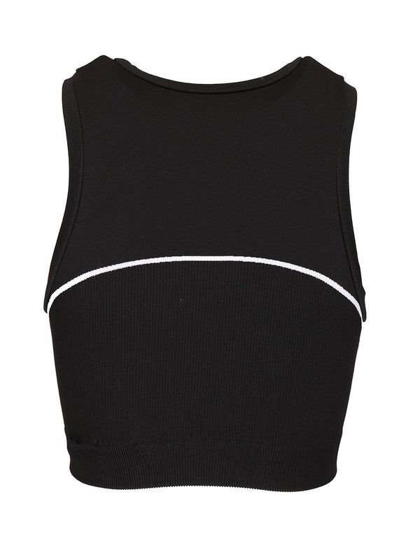 Logo Seamless Cropped Sleeveless Top - Image 2