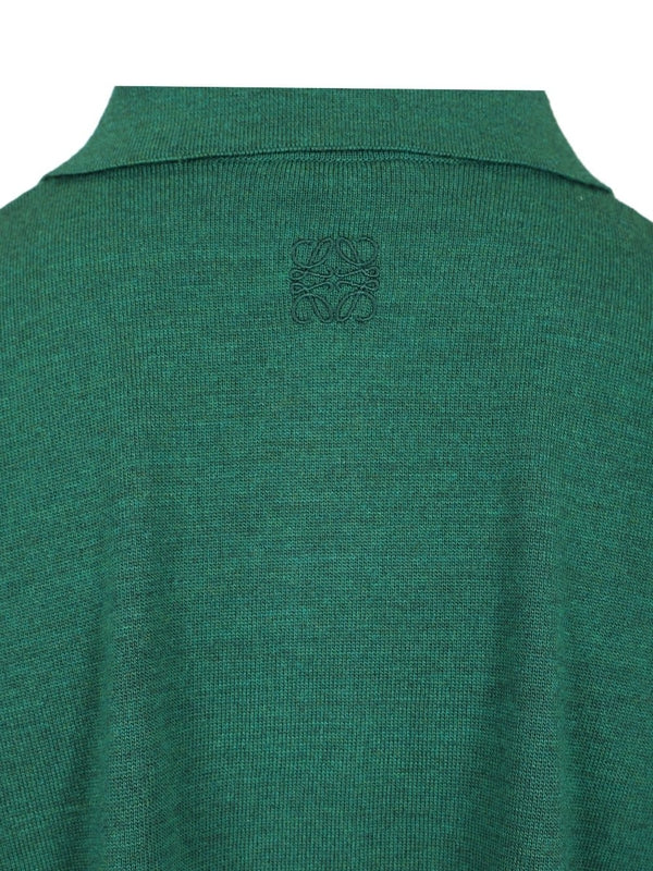 Wool Knit Polo Shirt - Image 5