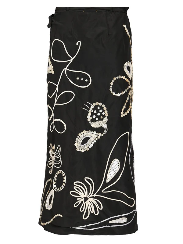 Sarong Embroidered Pattern Skirt - Image 2