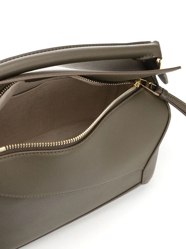 Puzzle Edge Small Leather Shoulder Bag - Image 4