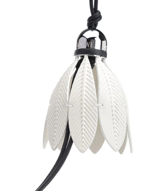 Badminton Charm Leather Keyring - Image 2