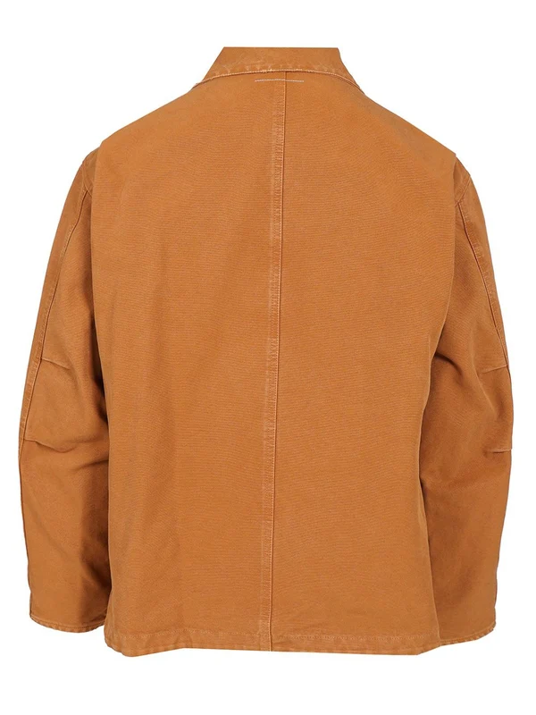 Chest Logo Cotton Canvas Jacket - Image 2