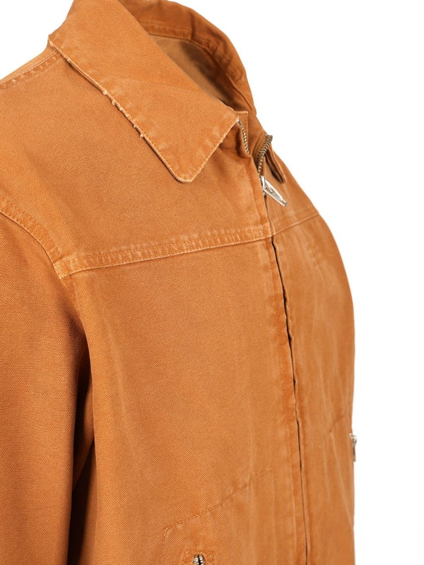 Chest Logo Cotton Canvas Jacket - Image 3
