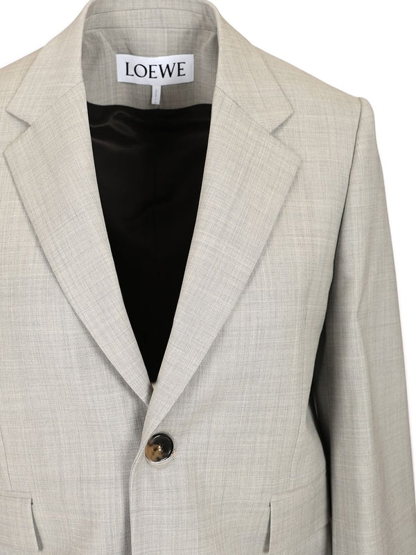 Light Single Wool Blazer - Image 4