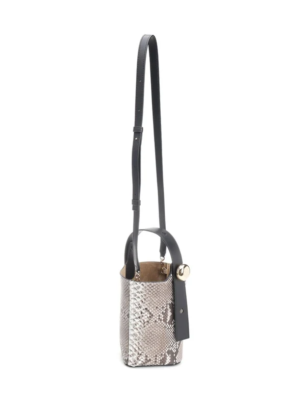 Pebble Mini Leather Bucket Bag - Image 2