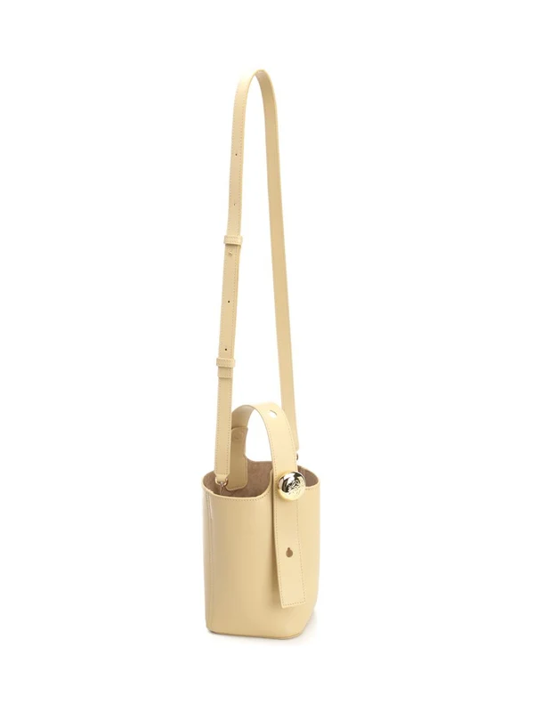 Pebble Mini Leather Bucket Bag - Image 2