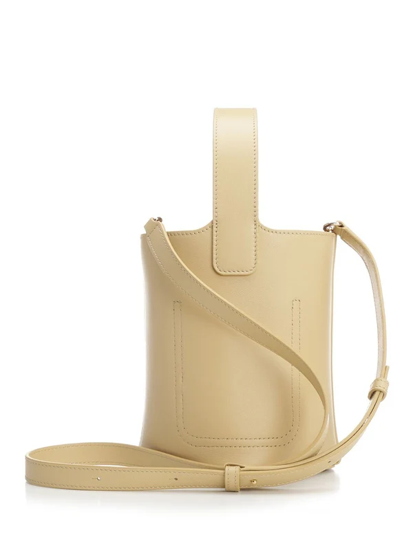 Pebble Mini Leather Bucket Bag - Image 3