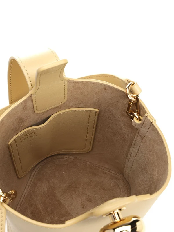 Pebble Mini Leather Bucket Bag - Image 4