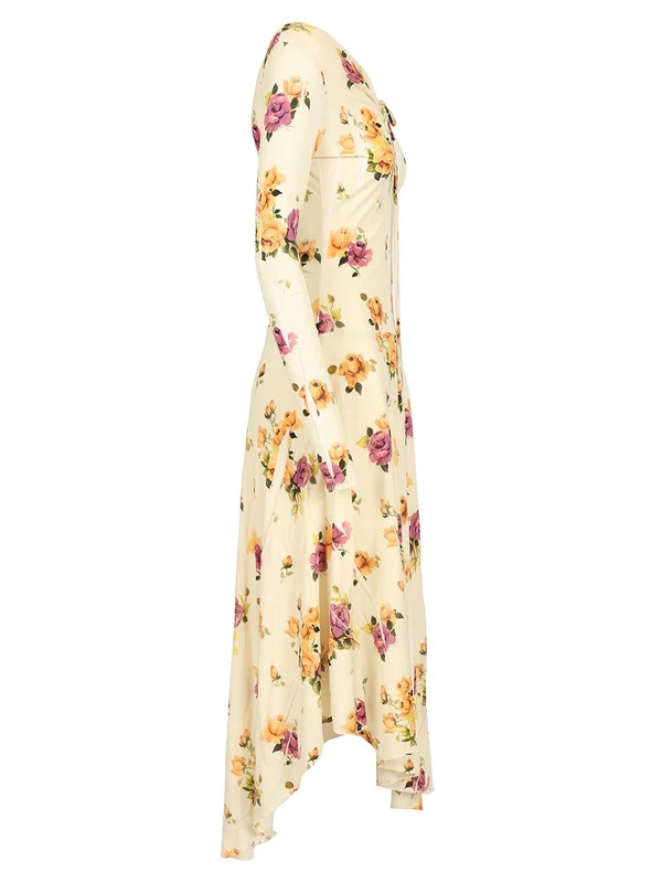 Asymmetric Jersey Midi Dress - Image 3