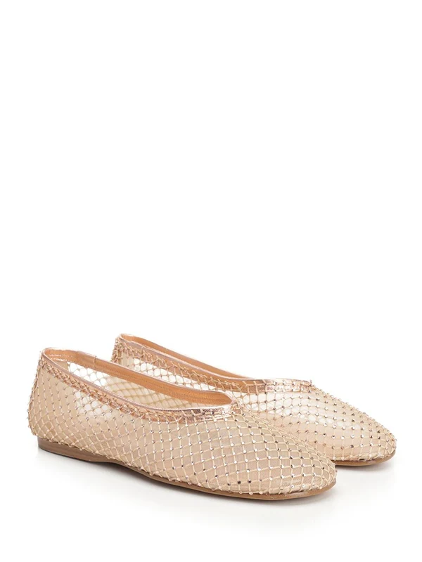 Rhinestone Embellished Ballerina Flat Shoes - Image 2