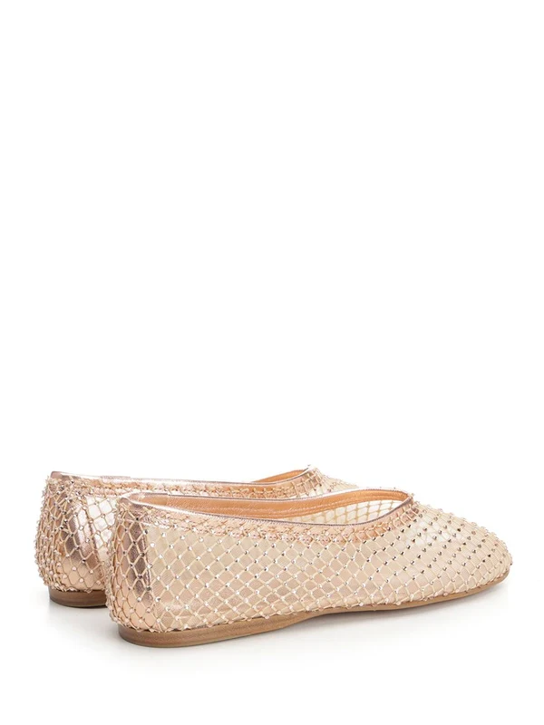 Rhinestone Embellished Ballerina Flat Shoes - Image 3