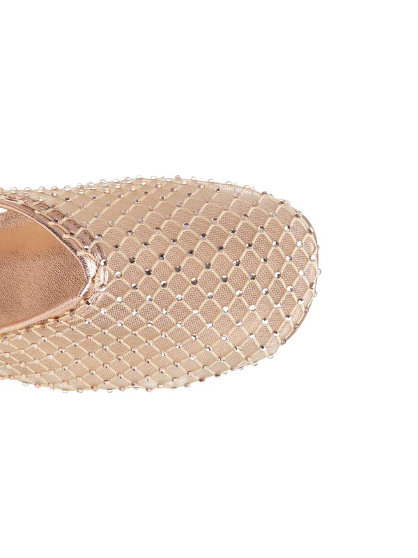 Rhinestone Embellished Ballerina Flat Shoes - Image 4