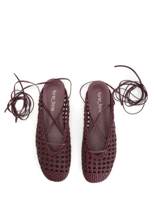 Woven Leather Slides - Image 4
