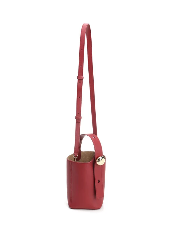 Pebble Mini Leather Bucket Bag - Image 2