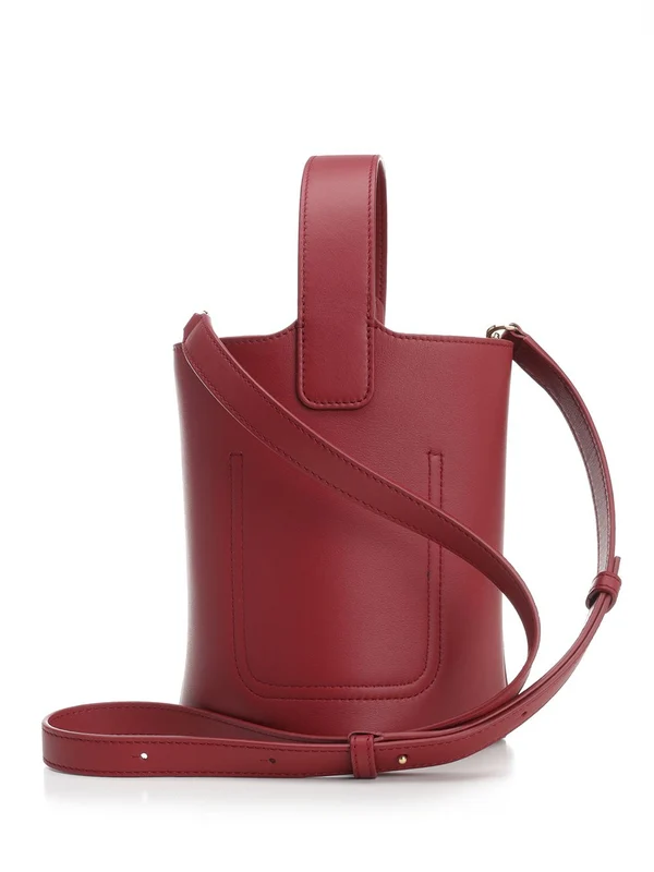 Pebble Mini Leather Bucket Bag - Image 3